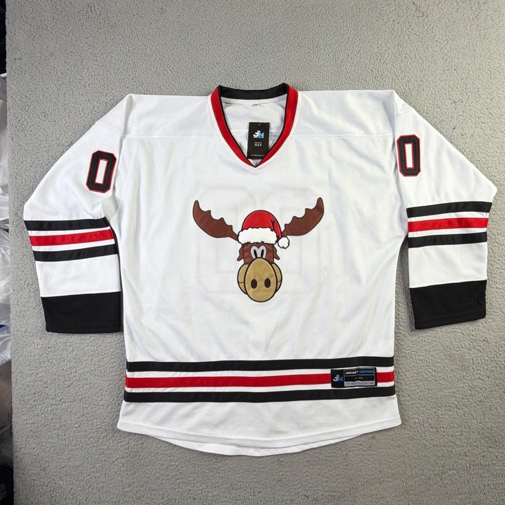Christmas Vacation Griswold Hockey Jersey Mens XXL Jersey Nation Marty Moose NWT